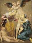 called Rosso Fiorentino Giovanni Battista di Jacopo - Allegory of Salvation with the Virgin and Christ Child, St. Elizabeth, the Young St. John the Baptist and Two Angels